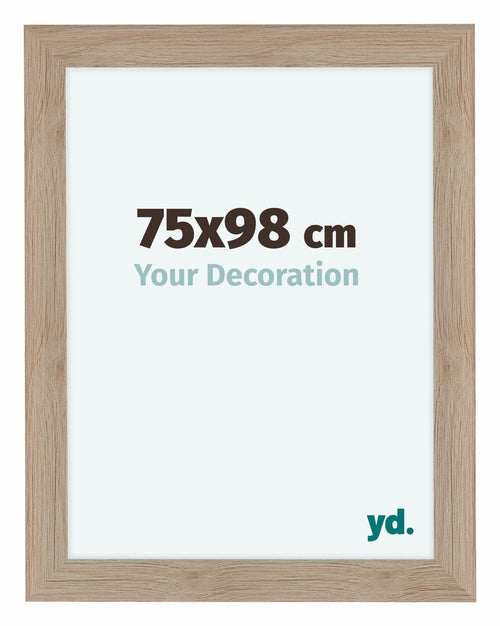 Como MDF Fotokader 75x98cm Eiken Licht Voorzijde Maat | Yourdecoration.be