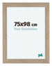 Como MDF Fotokader 75x98cm Eiken Licht Voorzijde Maat | Yourdecoration.be