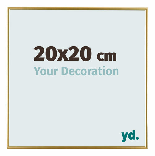 Evry Kunststof Fotokader 20x20cm Goud Voorzijde Maat | Yourdecoration.be