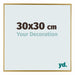 Evry Kunststof Fotokader 30x30cm Goud Voorzijde Maat | Yourdecoration.be