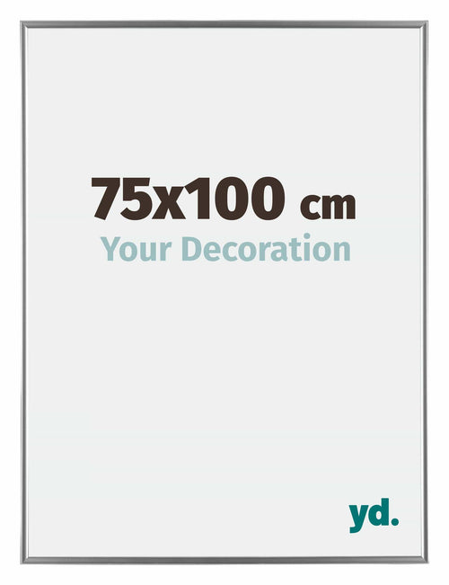 Evry Kunststof Fotokader 75x100cm Zilver Voorzijde Maat | Yourdecoration.be