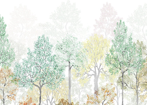Fotobehang Bright Rainbow 350x250cm FLX7 027 | Yourdecoration.be