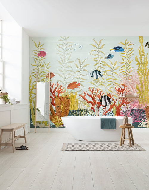 Fotobehang Coral World 350x250cm FLX7 022 Sfeer | Yourdecoration.be