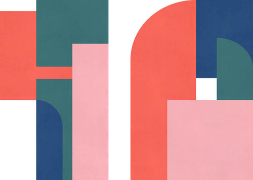 Fotobehang Geometric Colours 350x250cm FLX7 032 | Yourdecoration.be