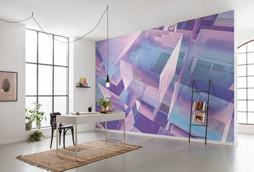 Fotobehang Holographicubical 350x250cm FLX7 029 Sfeer | Yourdecoration.be