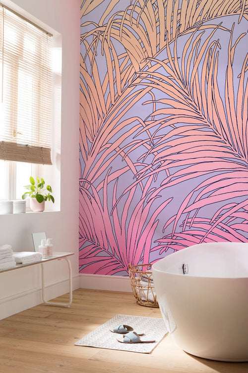 Fotobehang Palm Foglie 200x250cm Komar FLX4 057 Sfeer | Yourdecoration.be