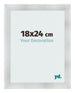Fotokader 18x24cm Aluminium Geborsteld MDF Pisa Voorzijde Maat | Yourdecoration.be