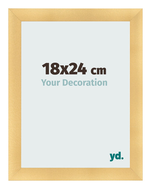 Fotokader 18x24cm Goud Mat MDF Pisa Voorzijde Maat | Yourdecoration.be