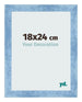 Fotokader 18x24cm Helder Blauw Geveegd MDF Pisa Voorzijde Maat | Yourdecoration.be
