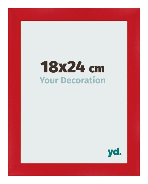 Fotokader 18x24cm Rood MDF Pisa Voorzijde Maat | Yourdecoration.be