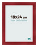 Fotokader 18x24cm Wijnrood Geveegd MDF Pisa Voorzijde Maat | Yourdecoration.be