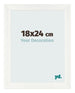 Fotokader 18x24cm Wit Geveegd MDF Pisa Voorzijde Maat | Yourdecoration.be