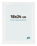 Fotokader 18x24cm Wit Hoogglans MDF Pisa Voorzijde Maat | Yourdecoration.be