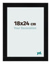 Fotokader 18x24cm Zwart Hoogglans MDF Pisa Voorzijde Maat | Yourdecoration.be