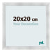 Fotokader 20x20cm Aluminium Geborsteld MDF Pisa Voorzijde Maat | Yourdecoration.be