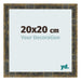 Fotokader 20x20cm Blauw Goud Gemeleerd MDF Pisa Voorzijde Maat | Yourdecoration.be