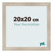 Fotokader 20x20cm Eiken Licht MDF Pisa Voorzijde Maat | Yourdecoration.be