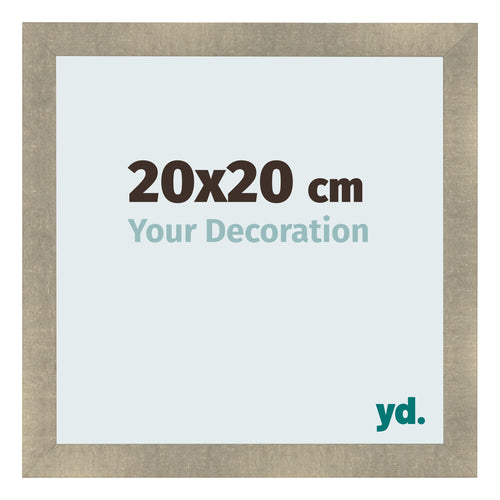 Fotokader 20x20cm Goud Antiek MDF Pisa Voorzijde Maat | Yourdecoration.be