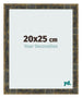 Fotokader 20x25cm Blauw Goud Gemeleerd MDF Pisa Voorzijde Maat | Yourdecoration.be