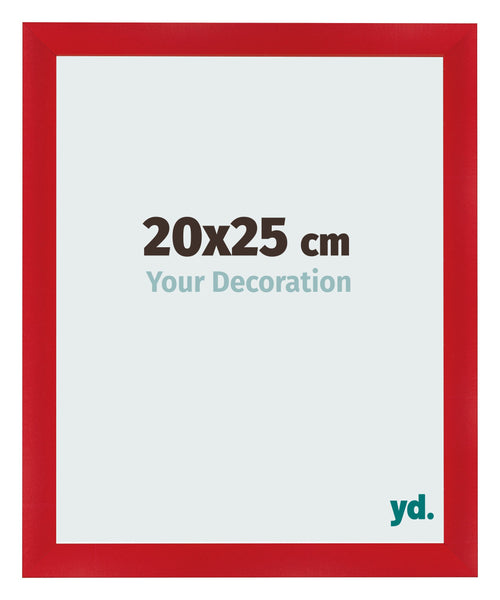 Fotokader 20x25cm Rood MDF Pisa Voorzijde Maat | Yourdecoration.be