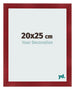 Fotokader 20x25cm Wijnrood Geveegd MDF Pisa Voorzijde Maat | Yourdecoration.be