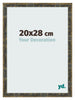 Fotokader 20x28cm Blauw Goud Gemeleerd MDF Pisa Voorzijde Maat | Yourdecoration.be