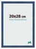 Fotokader 20x28cm Donkerblauw Geveegd MDF Pisa Voorzijde Maat | Yourdecoration.be