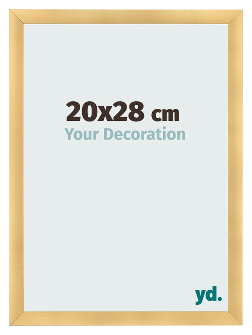 Fotokader 20x28cm Goud Mat MDF Pisa Voorzijde Maat | Yourdecoration.be