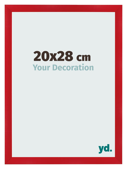 Fotokader 20x28cm Rood MDF Pisa Voorzijde Maat | Yourdecoration.be