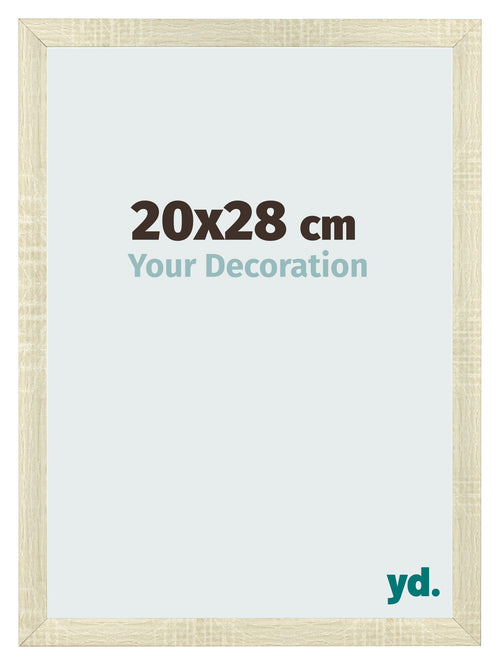 Fotokader 20x28cm Sonoma Eiken MDF Pisa Voorzijde Maat | Yourdecoration.be