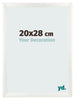 Fotokader 20x28cm Wit Geveegd MDF Pisa Voorzijde Maat | Yourdecoration.be
