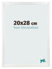Fotokader 20x28cm Wit Hoogglans MDF Pisa Voorzijde Maat | Yourdecoration.be