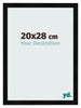 Fotokader 20x28cm Zwart Hoogglans MDF Pisa Voorzijde Maat | Yourdecoration.be