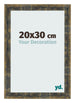 Fotokader 20x30cm Blauw Goud Gemeleerd MDF Pisa Voorzijde Maat | Yourdecoration.be