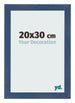 Fotokader 20x30cm Donkerblauw Geveegd MDF Pisa Voorzijde Maat | Yourdecoration.be