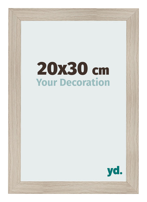 Fotokader 20x30cm Eiken Licht MDF Pisa Voorzijde Maat | Yourdecoration.be