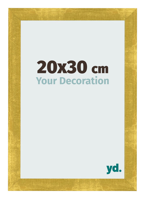 Fotokader 20x30cm Goud Vintage MDF Pisa Voorzijde Maat | Yourdecoration.be