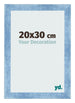 Fotokader 20x30cm Helder Blauw Geveegd MDF Pisa Voorzijde Maat | Yourdecoration.be