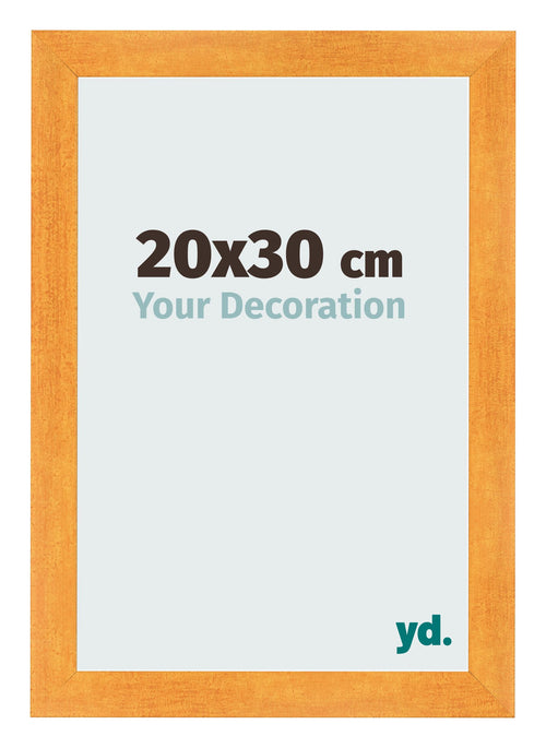 Fotokader 20x30cm Oranje MDF Pisa Voorzijde Maat | Yourdecoration.be