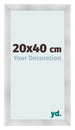 Fotokader 20x40cm Aluminium Geborsteld MDF Pisa Voorzijde Maat | Yourdecoration.be