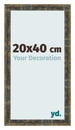 Fotokader 20x40cm Blauw Goud Gemeleerd MDF Pisa Voorzijde Maat | Yourdecoration.be