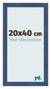 Fotokader 20x40cm Donkerblauw Geveegd MDF Pisa Voorzijde Maat | Yourdecoration.be