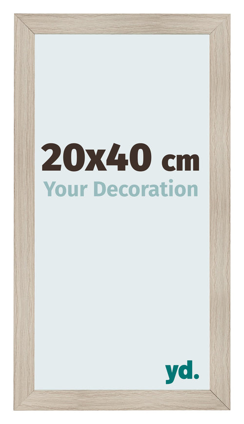 Fotokader 20x40cm Eiken Licht MDF Pisa Voorzijde Maat | Yourdecoration.be
