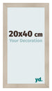 Fotokader 20x40cm Eiken Licht MDF Pisa Voorzijde Maat | Yourdecoration.be