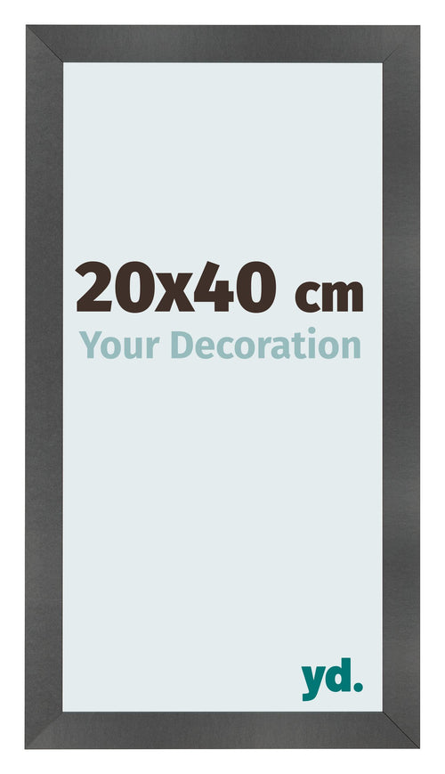 Fotokader 20x40cm Zwart Mat MDF Pisa Voorzijde Maat | Yourdecoration.be