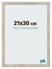 Fotokader 21x30cm Eiken Licht MDF Pisa Voorzijde Maat | Yourdecoration.be