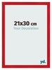 Fotokader 21x30cm Rood MDF Pisa Voorzijde Maat | Yourdecoration.be