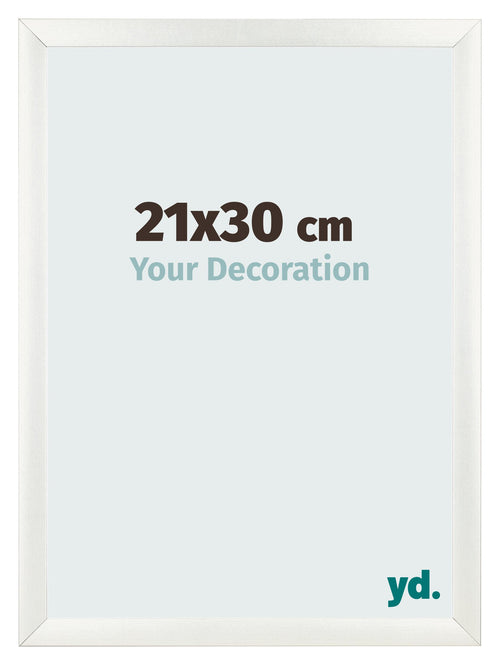 Fotokader 21x30cm Wit Geveegd MDF Pisa Voorzijde Maat | Yourdecoration.be