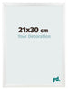 Fotokader 21x30cm Wit Hoogglans MDF Pisa Voorzijde Maat | Yourdecoration.be
