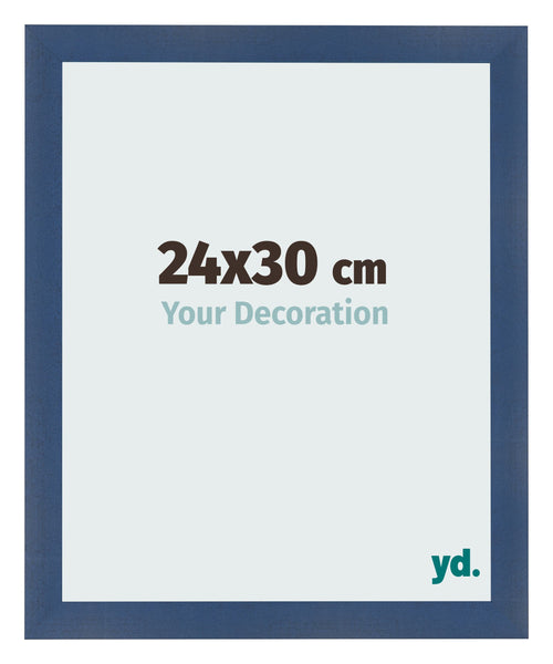 Fotokader 24x30cm Donkerblauw Geveegd MDF Pisa Voorzijde Maat | Yourdecoration.be